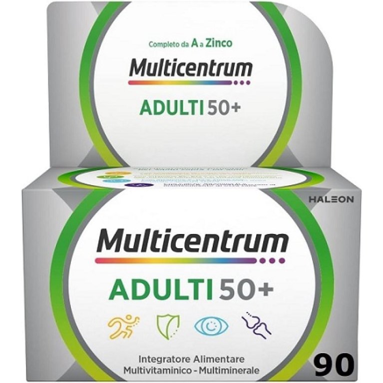 Multicentrum adulti 50+ multivitaminico specifico over 50 - 90 compresse Multicentrum adulti 50+ multivitaminico specifico over 50 - 90 compresse