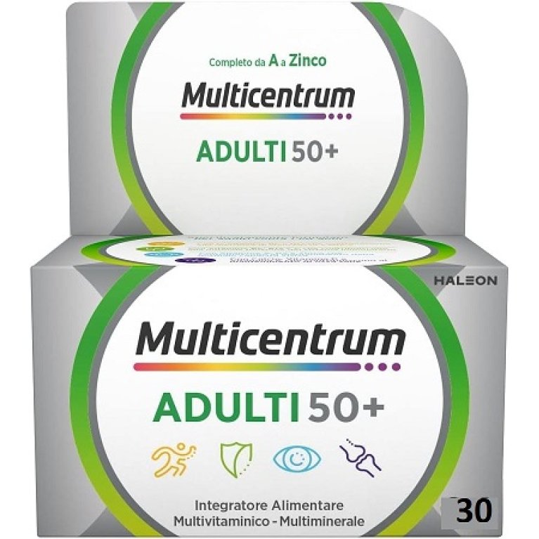 Multicentrum adulti 50+ multivitaminico specifico over 50 - 30 compresse Multicentrum adulti 50+ multivitaminico specifico over 50 - 30 compresse