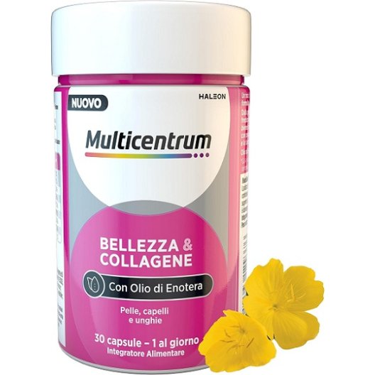 Multicentrum Bellezza e Collagene per capelli, pelle e unghie 30 capsule Multicentrum Bellezza e Collagene per capelli, pelle e unghie 30 capsule