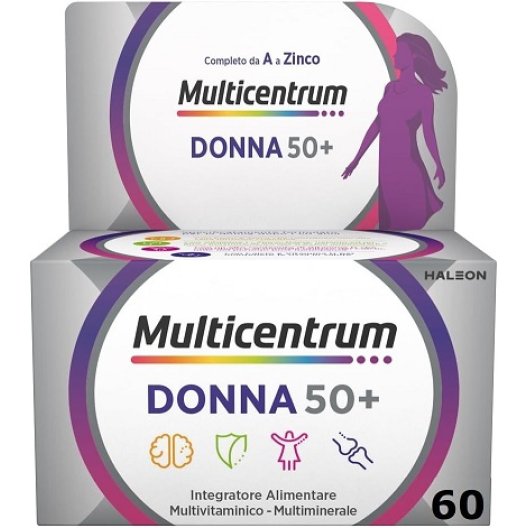 Multicentrum Donna 50+ multivitaminico specifico per donne over 50 - 60 compresse Multicentrum Donna 50+ multivitaminico specifico per donne over 50 - 60 compresse