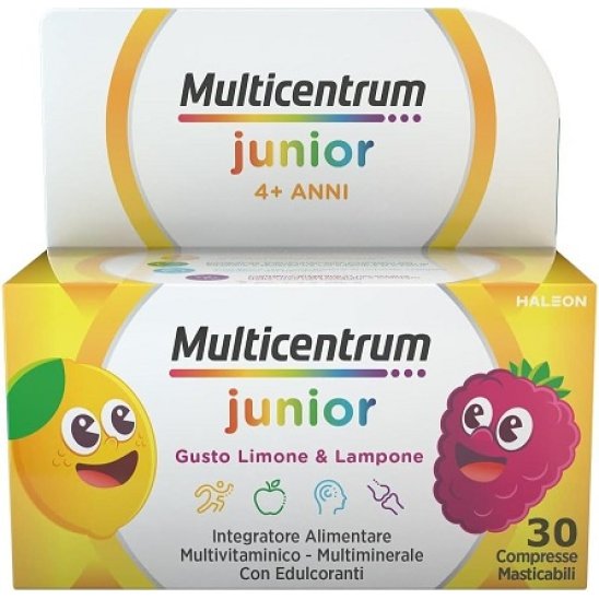 Multicentrum Junior 30 compresse masticabili gusto limone e lampone Multicentrum Junior 30 compresse masticabili gusto limone e lampone