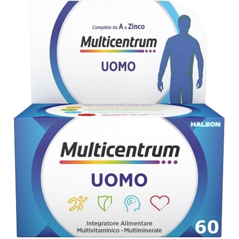 Multicentrum uomo multivitaminico specifico per l'uomo sotto i 50 anni 60 compresse