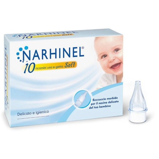 Narhinel - 10 ricambi per aspiratore nasale - usa e getta