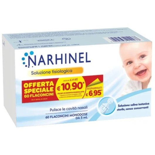 Narhinel Soluzione Fisiologica - 60 flaconcini da 5 ml