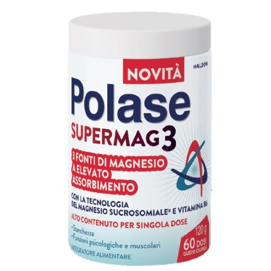 Polase SuperMag3 Polvere - 120g - 60 Dosi Magnesio Sucrosomiale Polase SuperMag3 Polvere - 120g - 60 Dosi Magnesio Sucrosomiale