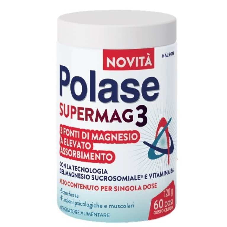 Polase SuperMag3 Polvere - 120g - 60 Dosi Magnesio Sucrosomiale Polase SuperMag3 Polvere - 120g - 60 Dosi Magnesio Sucrosomiale