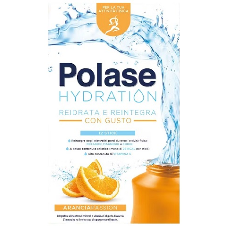 Polase Hydration Arancia integratore salino per l'attività fisica - 12 buste