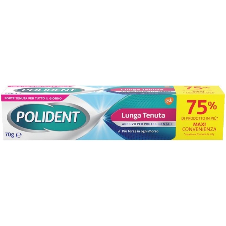 Polident Lunga tenuta gusto menta - pasta adesiva per protesi dentali - maxi formato 70 grammi Polident Lunga tenuta gusto menta - pasta adesiva per protesi dentali - maxi formato 70 grammi