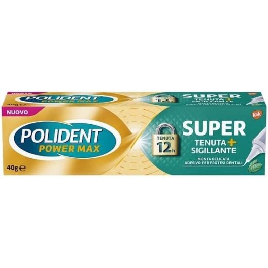 Polident Super Tenuta + Sigillante - pasta adesiva per protesi dentali gusto menta - 40 grammi Polident Super Tenuta + Sigillante - pasta adesiva per protesi dentali gusto menta - 40 grammi