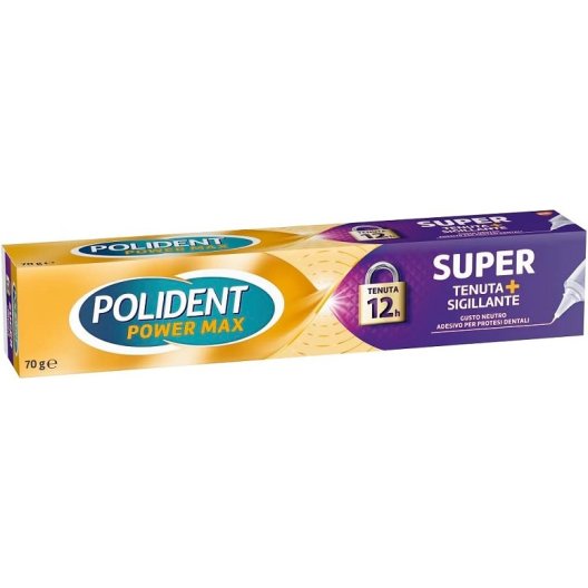 Polident Super Tenuta + Sigillante - pasta adesiva per protesi dentali - maxi formato 70 grammi Polident Super Tenuta + Sigillante - pasta adesiva per protesi dentali - maxi formato 70 grammi