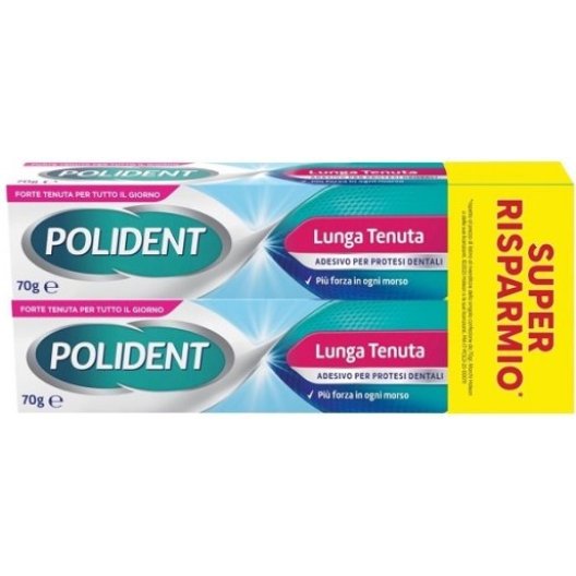 Polident Lunga Tenuta 2x70g - Bipacco - Crema Adesiva per Protesi Dentali Polident Lunga Tenuta 2x70g - Bipacco - Crema Adesiva per Protesi Dentali