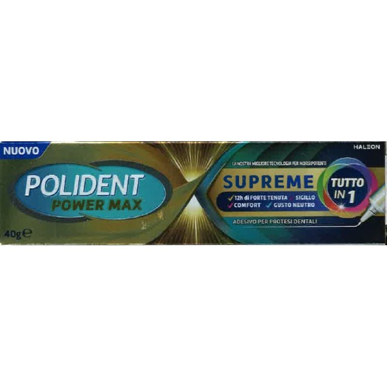 Polident Power Max Supreme tutto in 1 - 40 grammi Polident Power Max Supreme tutto in 1 - 40 grammi