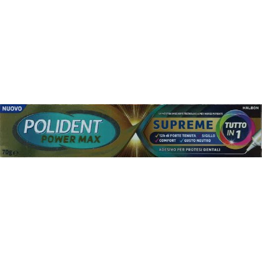 Polident Power Max Supreme tutto in 1 - 70 grammi Polident Power Max Supreme tutto in 1 - 70 grammi