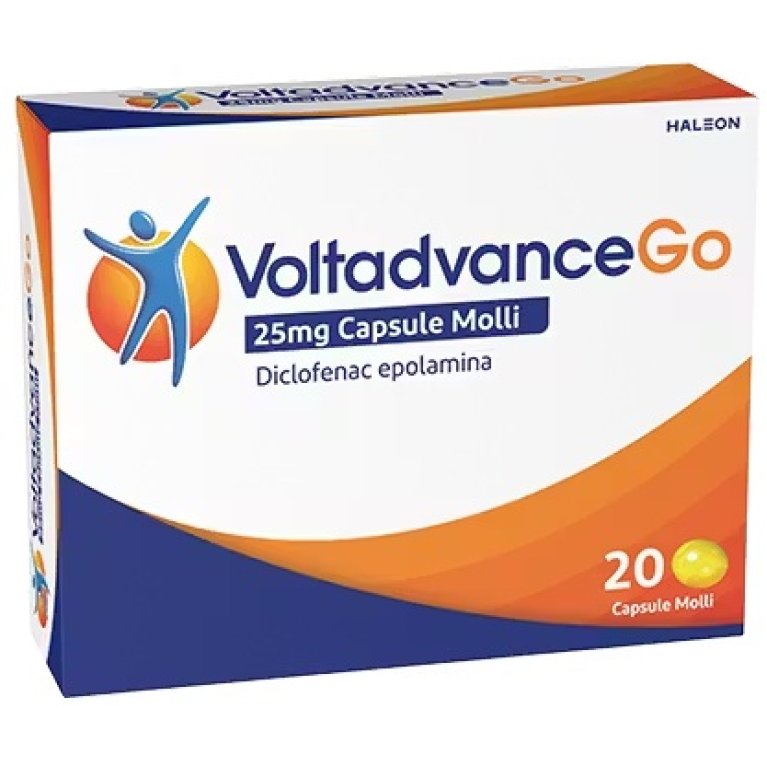 VoltadvanceGo - 20 Capsule Molli - 25mg VoltadvanceGo - 20 Capsule Molli - 25mg