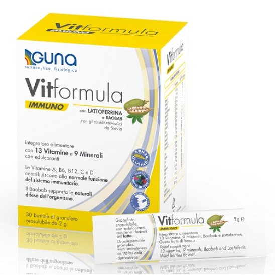 Vitformula Immuno con lattoferrina e baobab 30 stick