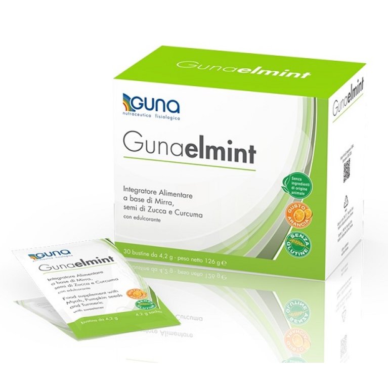 Gunaelmint per proteggere depurare e difendere l'intestino 30 bustine Gunaelmint per proteggere depurare e difendere l'intestino 30 bustine