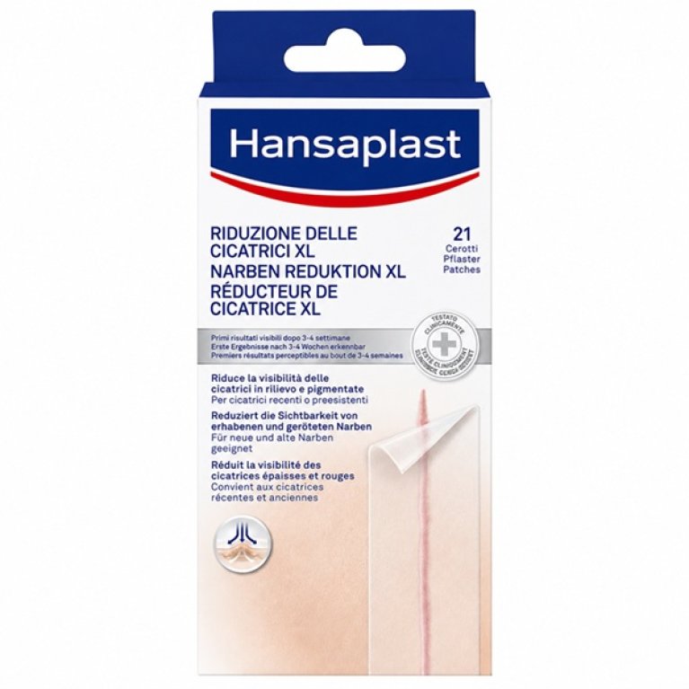 Hansaplast Cerotto Riduttore Cicatrici XL - 14,6 x 3 cm - 21 Cerotti