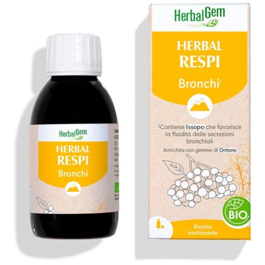 Herbal Respi Bio - Sciroppo Vie Respiratorie 150 ml - Herbalgem