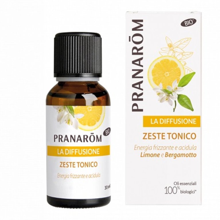 Pranarom la Diffusione Zeste Tonico - Olio essenziale di Limone e Bergamotto Bio per diffusore d'ambiente - 30 ml Pranarom la Diffusione Zeste Tonico - Olio essenziale di Limone e Bergamotto Bio per diffusore d'ambiente - 30 ml