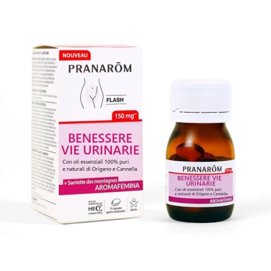 Pranarom Benessere Vie Urinarie - Aromafemina - 15 capsule