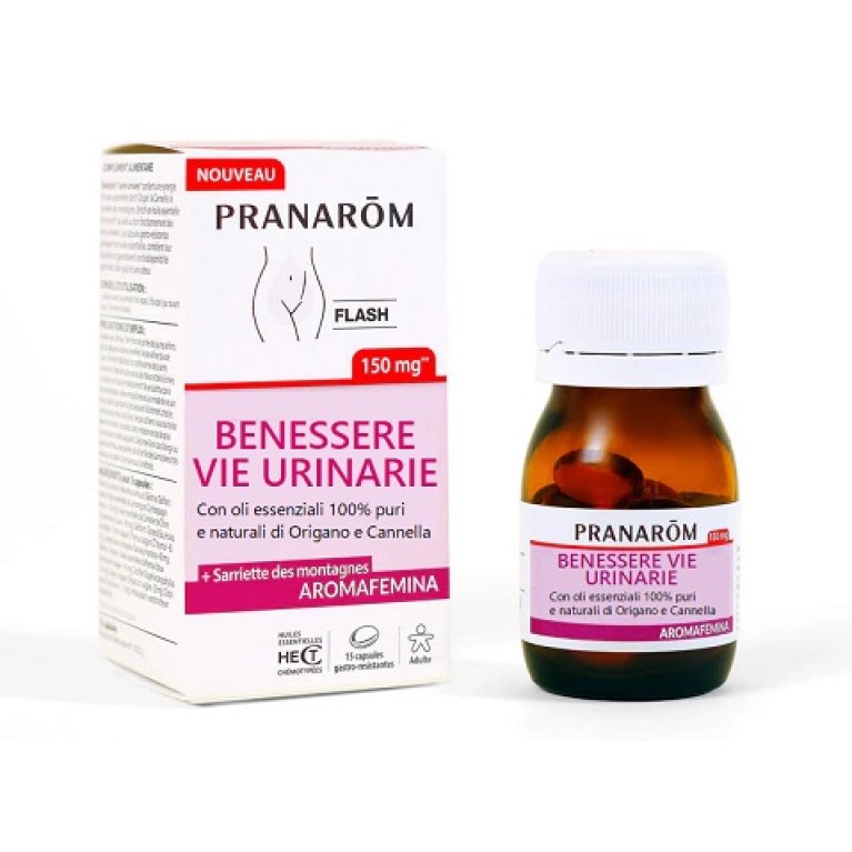 Pranarom Benessere Vie Urinarie - Aromafemina - 15 capsule