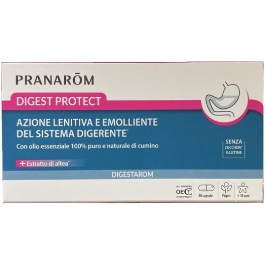 Pranarom Digest Protect - azione lenitiva ed emolliente del sistema digerente - 30 capsule