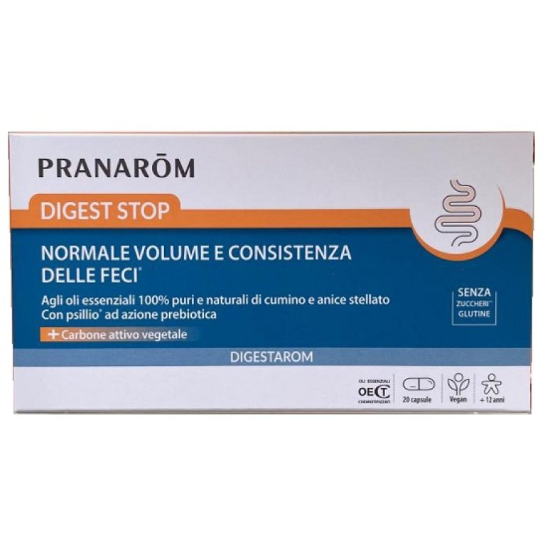 Pranarom Digest Stop - normale volume e consistenza delle feci - 20 capsule