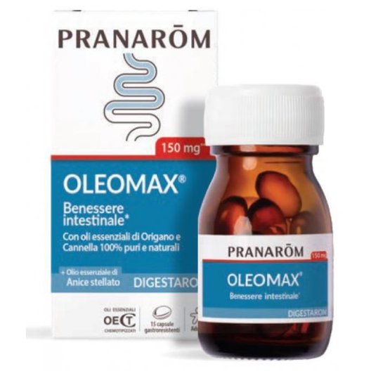 Pranarom Oleomax - Benessere Intestinale - 15 capsule molli