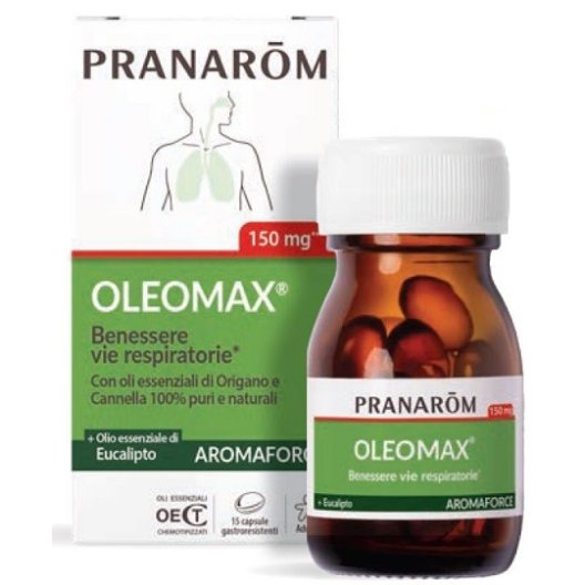 Pranarom Oleomax - Benesserere Respiratorio - 15 capsule molli Pranarom Oleomax - Benesserere Respiratorio - 15 capsule molli