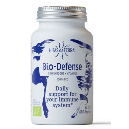 Bio-Defense integratore alimentare con funghi, prebiotici e vitamina C - 60 capsule