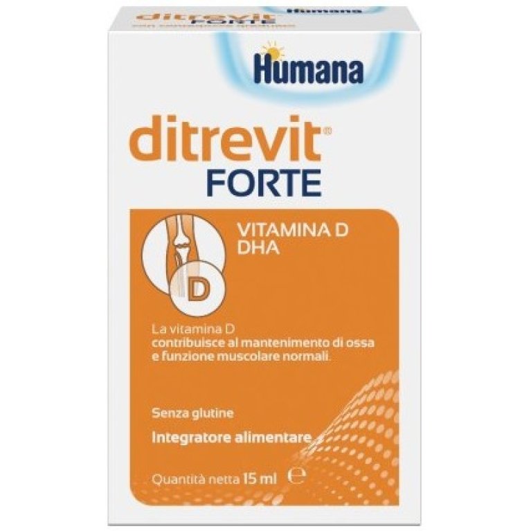 Ditrevit Forte gocce orali integratore di vitamina D e DHA - 15 ml Ditrevit Forte gocce orali integratore di vitamina D e DHA - 15 ml