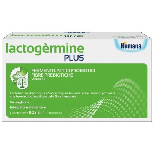 Lactogermine Plus - fermenti lattici in flaconcini - 10 fl Lactogermine Plus - fermenti lattici in flaconcini - 10 fl