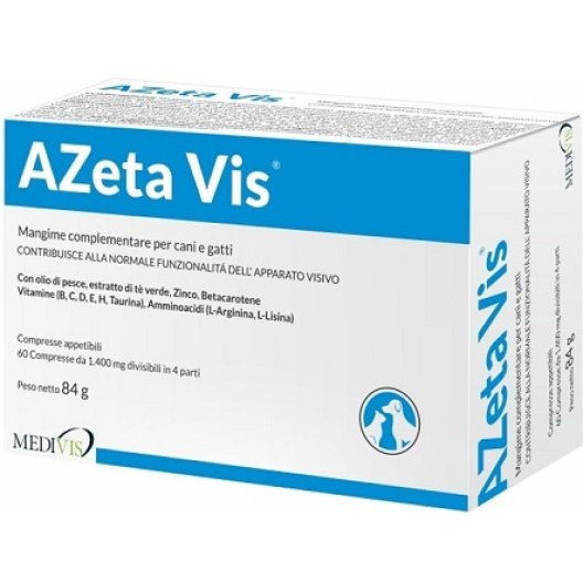 AZeta Vis - per il benessere degli occhi di cani e gatti - 60 compresse divisibili