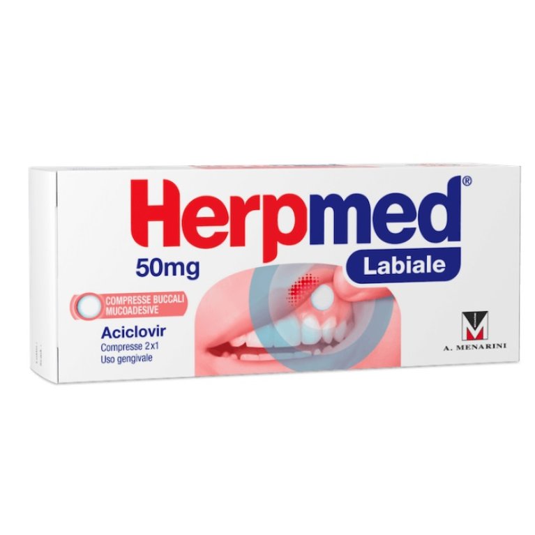 Herpemed Labiale - 2 compresse buccali di Aciclovir - 50 mg