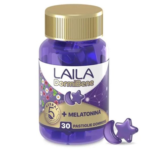 Laila Dormibene per favorire un rapido addormentamento 30 pastiglie gommose Laila Dormibene per favorire un rapido addormentamento 30 pastiglie gommose