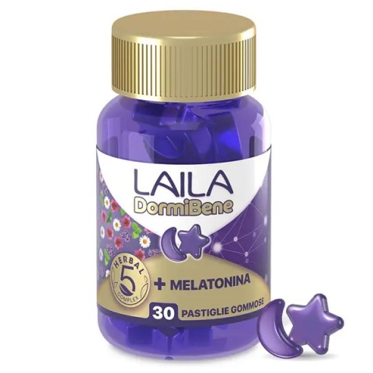 Laila Dormibene per favorire un rapido addormentamento 30 pastiglie gommose Laila Dormibene per favorire un rapido addormentamento 30 pastiglie gommose