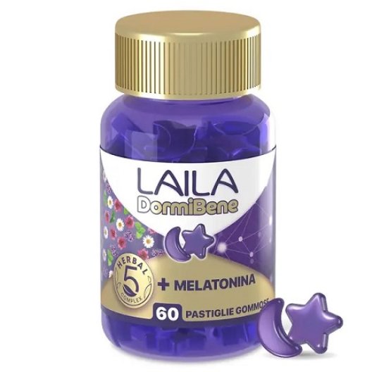 Laila Dormibene per favorire un rapido addormentamento 60 pastiglie gommose Laila Dormibene per favorire un rapido addormentamento 60 pastiglie gommose