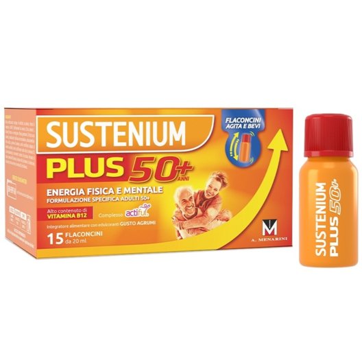 Sustenium Plus 50+ 15 Flaconcini Energizzanti Sustenium Plus 50+ 15 Flaconcini Energizzanti