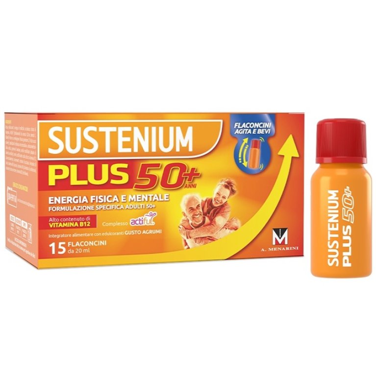 Sustenium Plus 50+ 15 Flaconcini Energizzanti