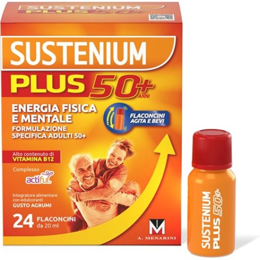Sustenium Plus 50+ 24 Flaconcini Energizzanti Sustenium Plus 50+ 24 Flaconcini Energizzanti