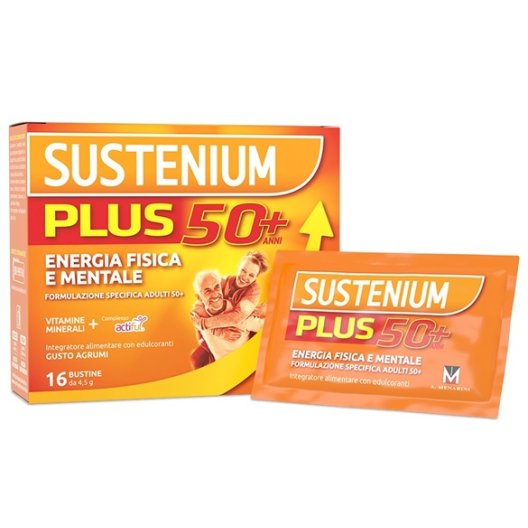 Sustenium Plus 50+ Sali Minerali - 16 bustine per le persone sopra 50 anni