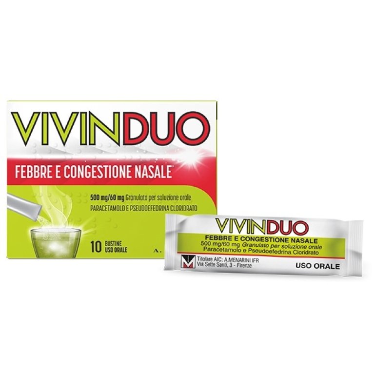 Vivinduo - 10 bustine - Febbre e Congestione nasale