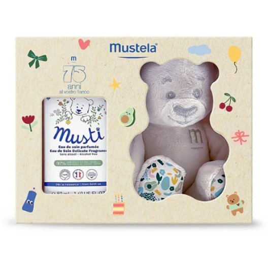 Mustela Cofanetto Mustì - Acqua Profumata + Orsetto Peluche