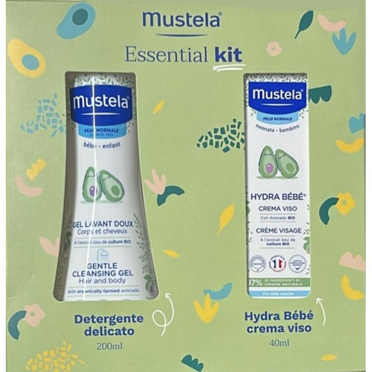 Mustela Essential Kit - Detergente delicato + Crema viso + Porta oggetti Mustela Essential Kit - Detergente delicato + Crema viso + Porta oggetti