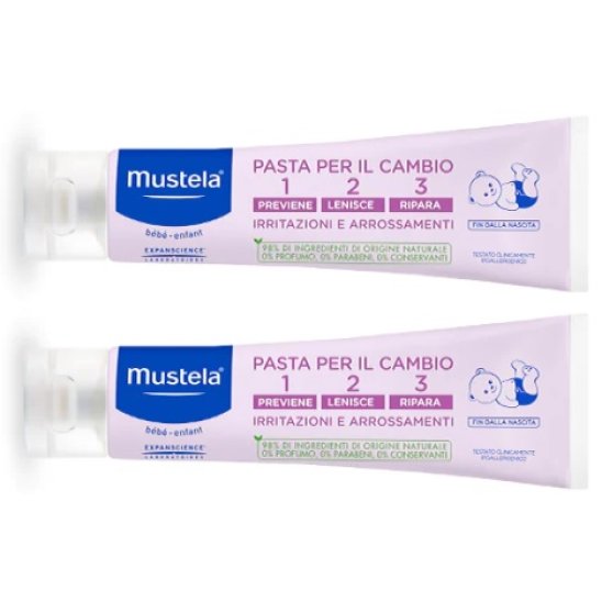 Mustela pasta cambio doppia bipacco - formato convenienza 150 ml + 150 ml
