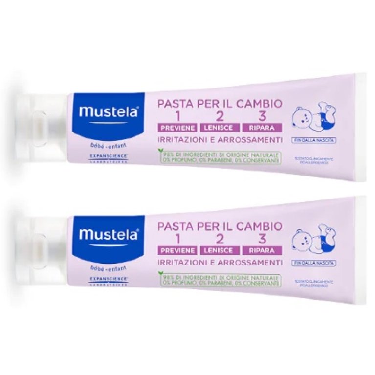 Mustela pasta cambio doppia bipacco - formato convenienza 150 ml + 150 ml