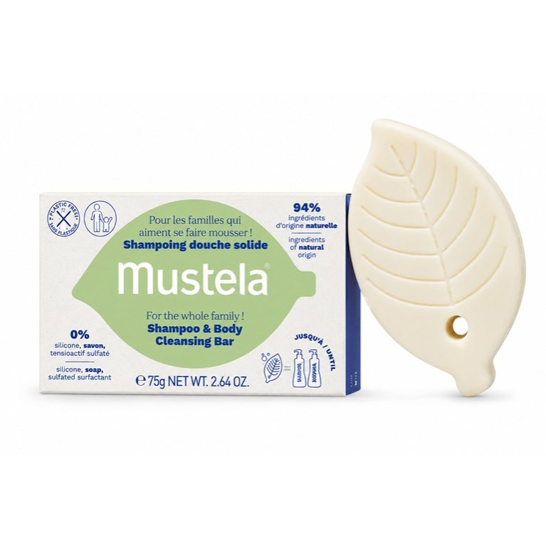 Mustela Shampoo e Detergente Solido 75 g - Corpo e Capelli per Tutta la Famiglia Mustela Shampoo e Detergente Solido 75 g - Corpo e Capelli per Tutta la Famiglia