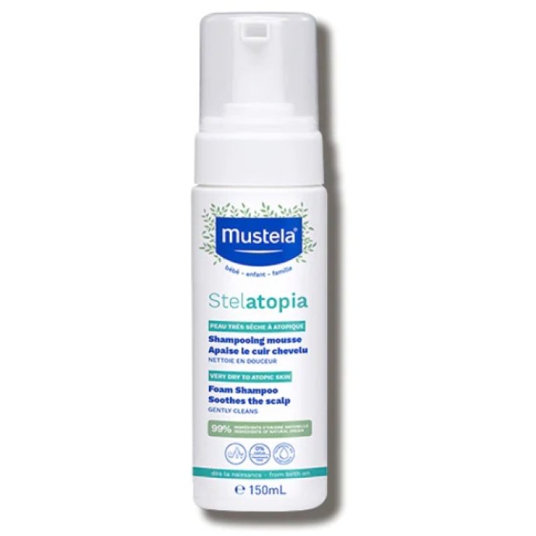 Mustela Stelatopia Shampoo Mousse per cuoio capelluto atopico - 150 ml