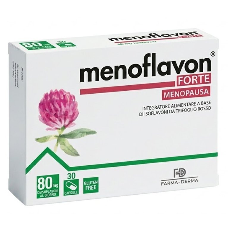 Menoflavon Forte Menopausa - 30 capsule a base di isoflavoni da trifoglio rosso
