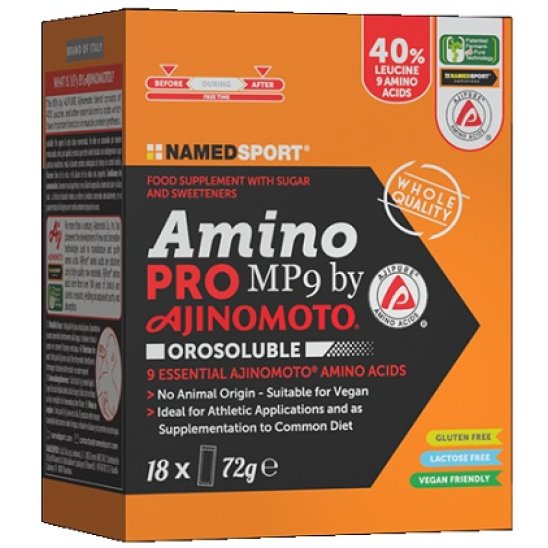 Amino 16 Pro Ajinomoto - aminoacidi ramificati ed aminoacidi essenziali - 30 bustine